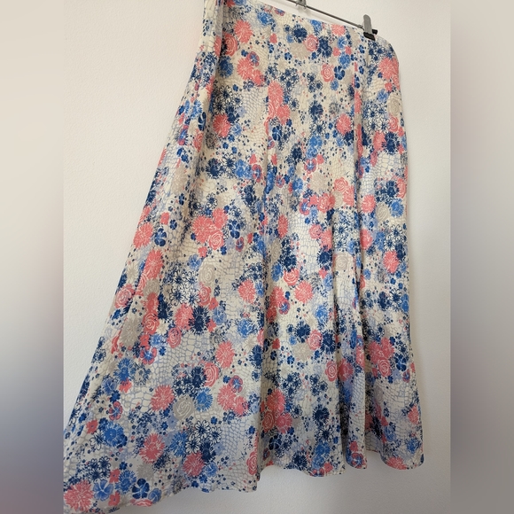 Pastel Country Core Kawaii A line Flippy Midi Skirt | Honour & Millburn  Size 16 - Picture 7 of 8